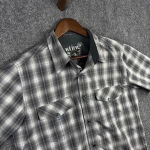 Kuhl Mens Mountain Grown Plaid Short Sleeve Button Up Shirt Small